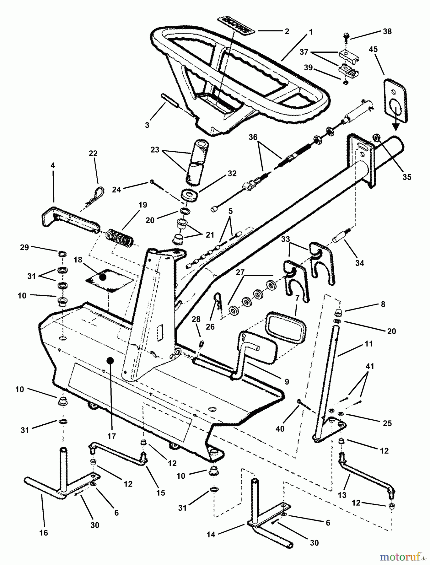 Snapper Zubehör. Rasenmäher 7060947 - Snapper Bag N-Wagon, 30 Bushel E281022BE (84709) 28