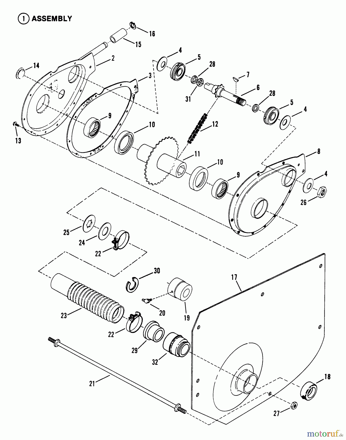 Snapper Zubehör. Rasenmäher 7060947 - Snapper Bag N-Wagon, 30 Bushel 301014BE Rear Engine Rider Series 14 Chain Case, L.H. Fender