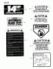 Snapper 301214BE - 30" Rear-Engine Rider, Series 14 Ersatzteile Decals (Part 2)