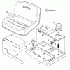 Snapper LT125G38AB (80377) - 38" Lawn Tractor, 12.5 HP, Gear Drive, Series A Ersatzteile Seat, Support Components