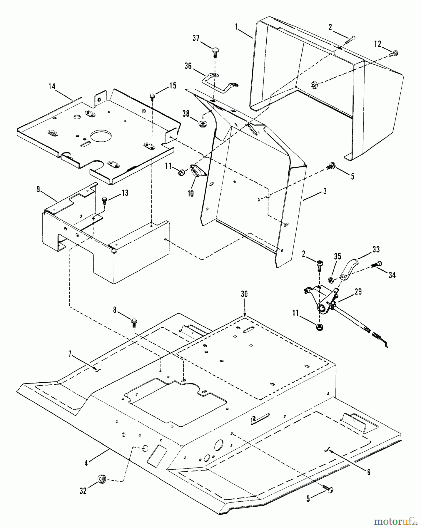  Snapper Zubehör. Rasenmäher 7060947 - Snapper Bag N-Wagon, 30 Bushel LT120D331B 33