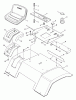 Snapper LT125G331KVE - 33" Lawn Tractor, 12.5 HP, Gear Drive, Series 1 Ersatzteile Seat, Rear Fender