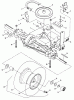 Snapper LT125G38DB - 38" Lawn Tractor, 12.5 HP, Gear Drive, Series D Ersatzteile Transmission Group (Gear Drive) & Rear Wheels