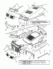 Snapper WLT170H38IBV - 38" Lawn Tractor, 17 HP, Hydro Drive, Series I Ersatzteile HOOD, BUMPER, HEADLIGHTS & COMPONENTS