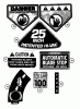 Snapper M280917BE (84250) - 28" Rear-Engine Rider, 9 HP, M Series 17 Ersatzteile Decals (Part 4)