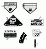 Snapper WM280921B (84660) - 28" Rear-Engine Rider, 9 HP, M Series 21 Ersatzteile Decals (Part 4)