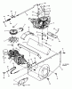 Snapper YZ15384BVE - 38" Zero-Turn Mower, 15 HP, ZTR Yard Cruiser, Series 4 Ersatzteile Fender & Transaxle Assembly