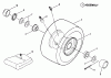 Snapper 331415KVE - 33" Rear-Engine Rider, Series 15 Ersatzteile Wheel-Front