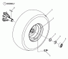 Snapper HZ14380BVE - 38" Zero-Turn Mower, 14 HP, ZTR Yard Cruiser, Series 0 Ersatzteile Wheels - Rear