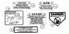 Snapper 331416KVE - 33" Rear-Engine Rider, 14 HP, Series 16 Ersatzteile Decals (Series 16) (Part 2)