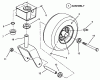 Snapper HZS15422KVE - 42" Zero-Turn Mower, 15 HP, ZTR Yard Cruiser, Series 2 Ersatzteile Caster, Front Wheel & Tire Assembly