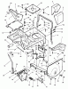 Snapper 281318BE (84381) - 28" Rear-Engine Rider, 13 HP, Series 18 Ersatzteile Main Case (Hinged Seat Mount)