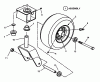 Snapper HZS15423KVE - 42" Zero-Turn Mower, 15 HP, ZTR Yard Cruiser, Series 3 Ersatzteile Caster, Front Wheel & Tire Assembly