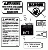 Snapper HZS15423KVE - 42" Zero-Turn Mower, 15 HP, ZTR Yard Cruiser, Series 3 Ersatzteile Decals (Part 1)