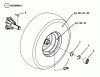 Snapper HZS15423KVE - 42" Zero-Turn Mower, 15 HP, ZTR Yard Cruiser, Series 3 Ersatzteile Wheels - Rear