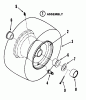 Snapper LT11000 - 11 HP Lawn Tractor, Disc Drive, Series 0 Ersatzteile Front Wheels