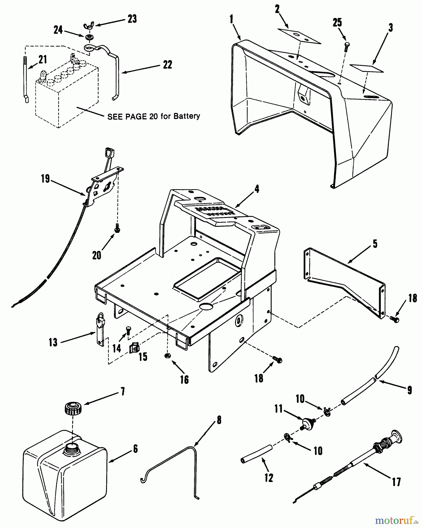 Snapper Rasen- und Gartentraktoren LT11000 - Snapper 11 HP Lawn Tractor, Disc Drive, Series 0 Fuel Tank, Pedestal, Dash & Hold Downs