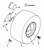 Snapper LT11000 - 11 HP Lawn Tractor, Disc Drive, Series 0 Ersatzteile Rear Wheels