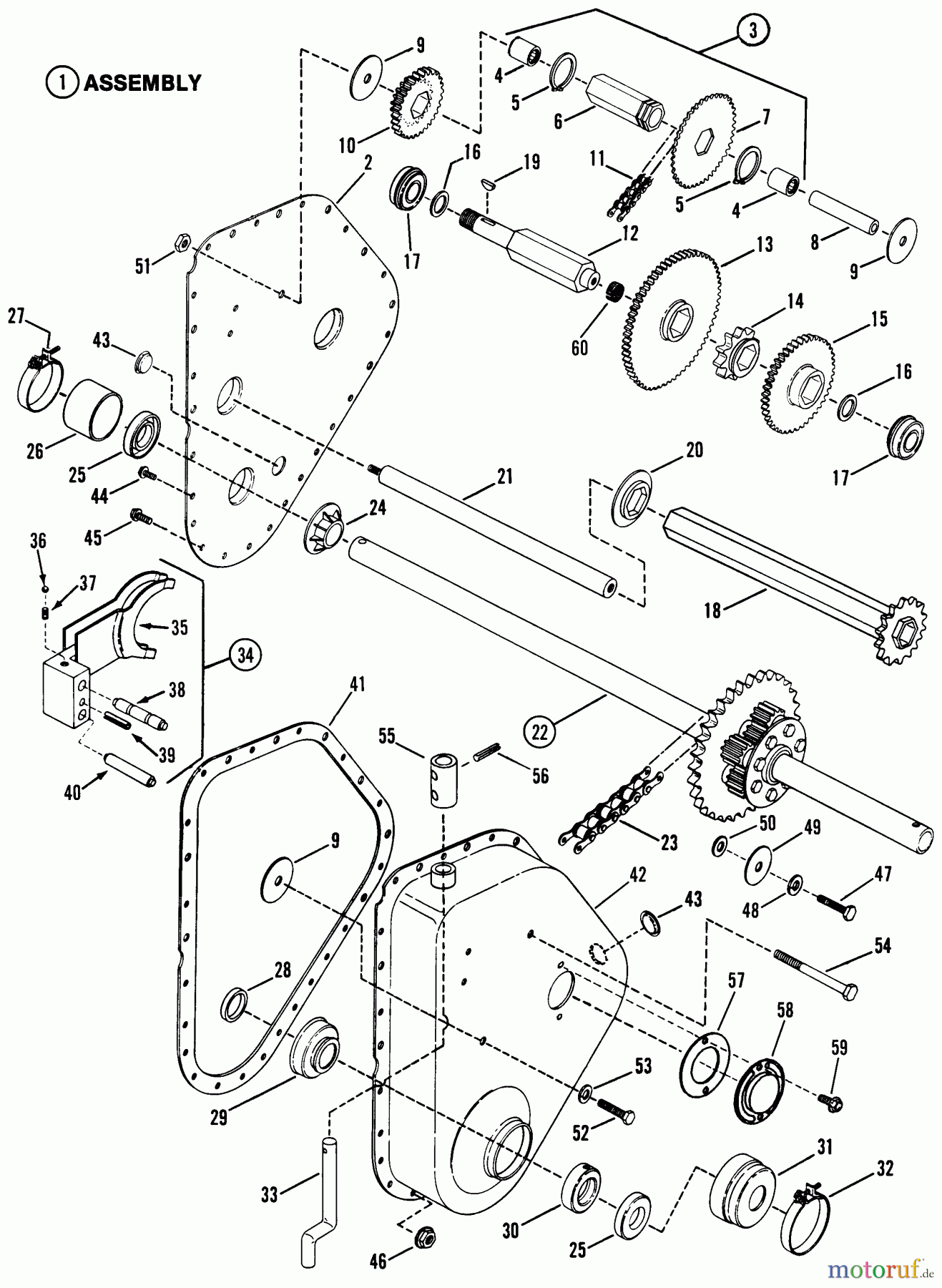 Snapper Rasen- und Gartentraktoren LT11000 - Snapper 11 HP Lawn Tractor, Disc Drive, Series 0 Transmission Assembly Parts