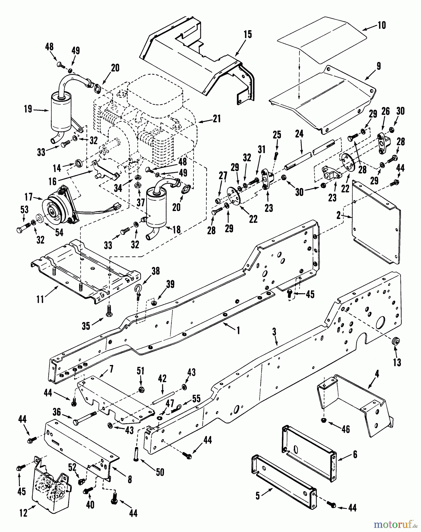 Snapper Rasen- und Gartentraktoren LT12502 - Snapper 12.5 HP Lawn Tractor, Disc Drive, Series 2 Frame, Engine & Drive Parts