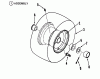 Snapper LT12502 - 12.5 HP Lawn Tractor, Disc Drive, Series 2 Ersatzteile Front Wheels