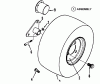Snapper LT12502 - 12.5 HP Lawn Tractor, Disc Drive, Series 2 Ersatzteile Rear Wheels