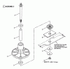 Snapper LT130G38AKV - 38" Lawn Tractor, 13 HP, Gear Drive, Series A (GF) Ersatzteile Spindle Assembly - 38" Cutting Deck