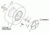 Snapper LT130G38AKV - 38" Lawn Tractor, 13 HP, Gear Drive, Series A (GF) Ersatzteile Wheels - Front