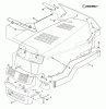 Snapper LT12D331TV - 33" Lawn Tractor, 12 HP, Disc Drive, Series 1 Ersatzteile Hood, Bumper, Headlights