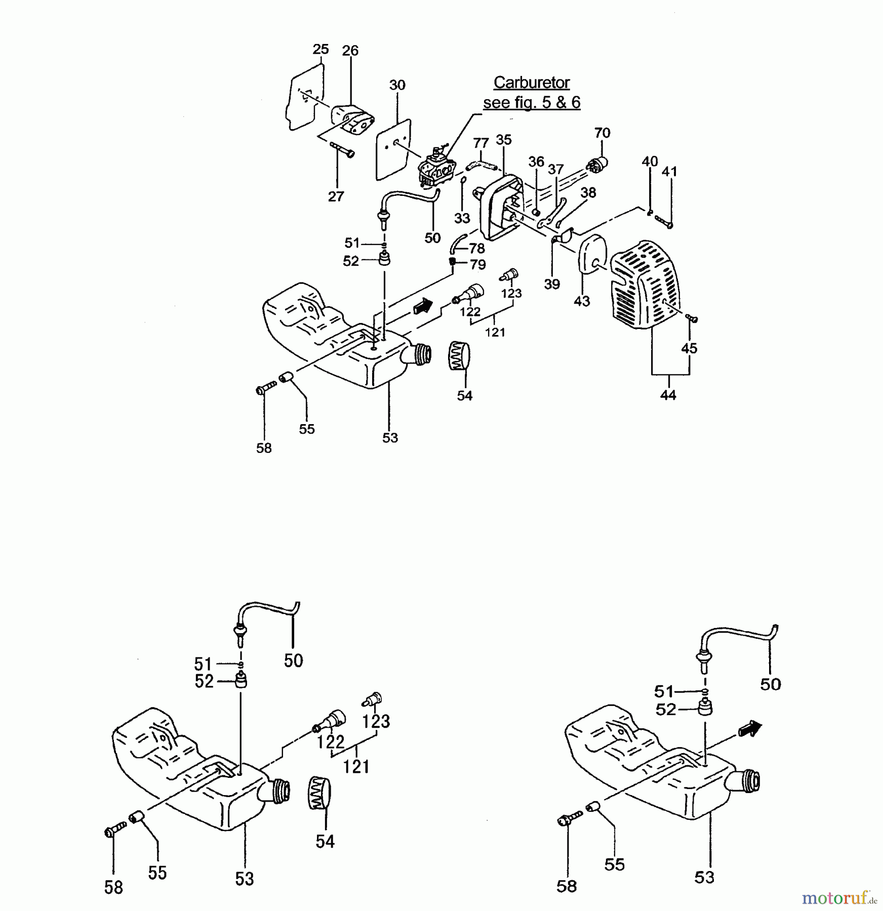  Tanaka Heckenscheeren THT-2120 - Tanaka Hedge Trimmer Fuel System