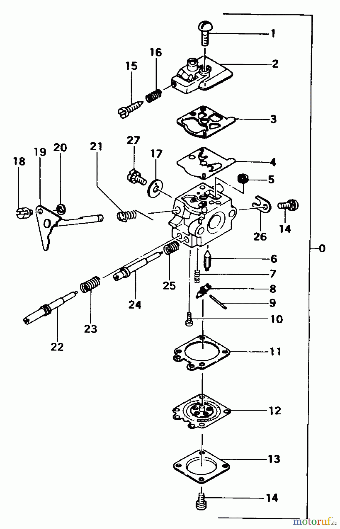  Tanaka Heckenscheeren THT-262 - Tanaka Hedge Trimmer Carburetor