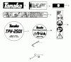 Tanaka TPH-2501 - Articulating Pole Hedge Trimmer Ersatzteile Decals