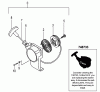 Tanaka TPH-2501 - Articulating Pole Hedge Trimmer Ersatzteile Recoil Starter