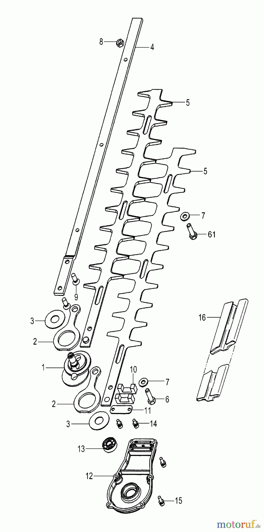  Tanaka Heckenscheeren TPH-270PF - Tanaka Articulating Pole Hedge Trimmer Cutting Blades