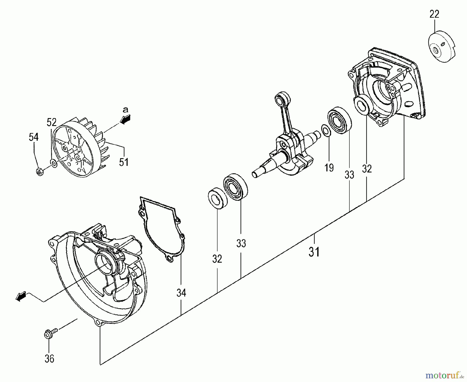  Tanaka Sonstiges Moby - Tanaka X 24cc PowerBoard W/PureFire Engine Crankcase, Flywheel, Ignition