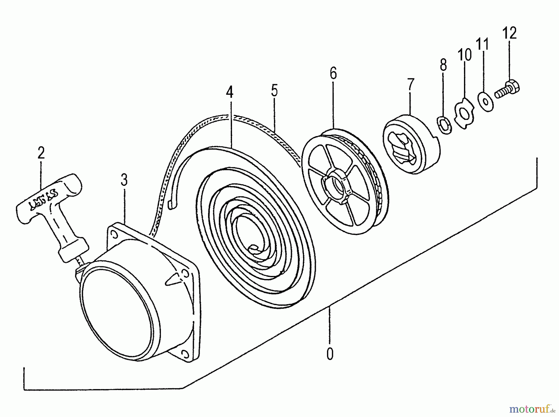 Tanaka Sonstiges Moby - Tanaka X 26cc PowerBoard Recoil Starter