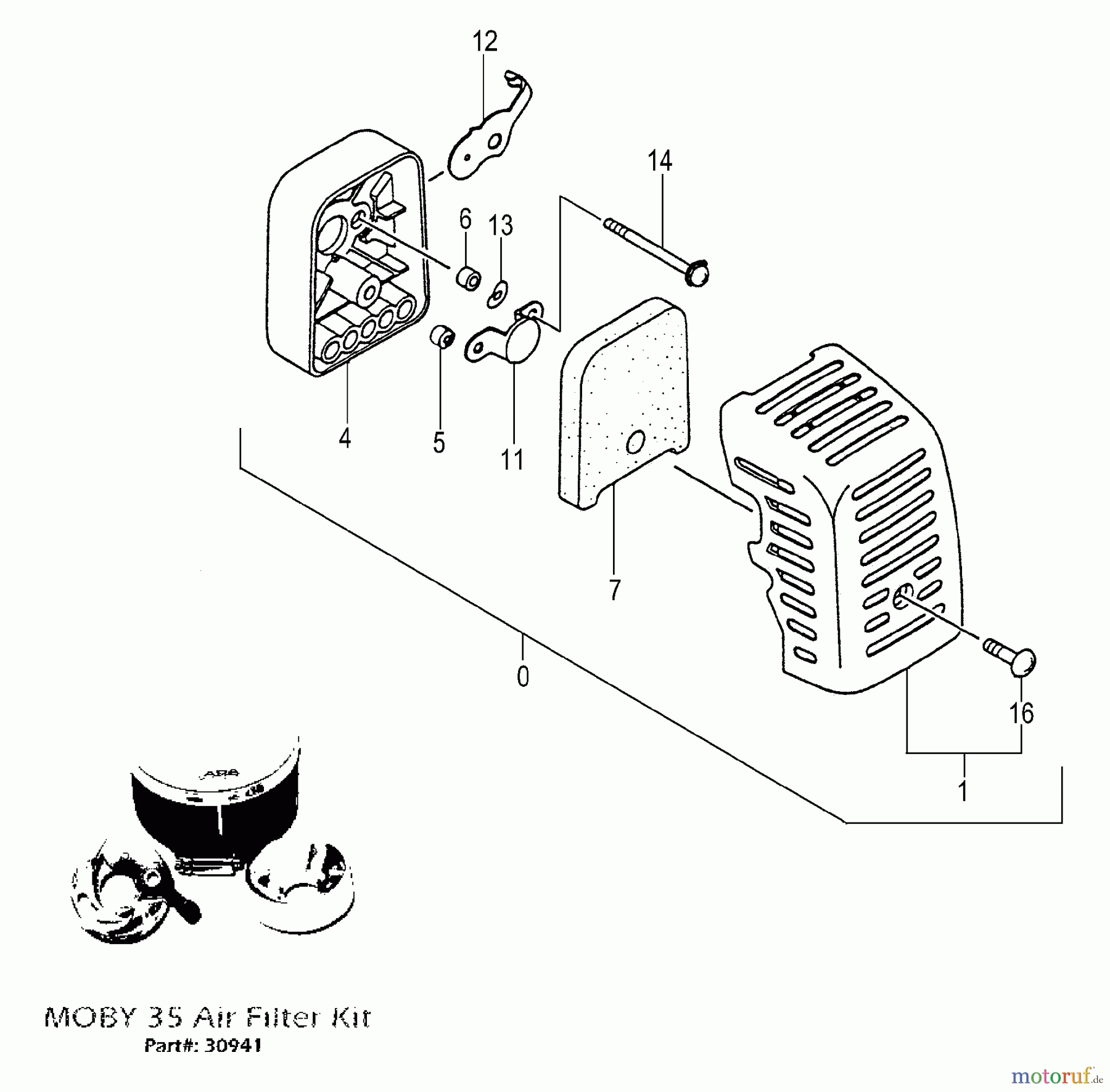  Tanaka Sonstiges PB-SE802 - Tanaka Moby 35cc PowerBoard Air Cleaner