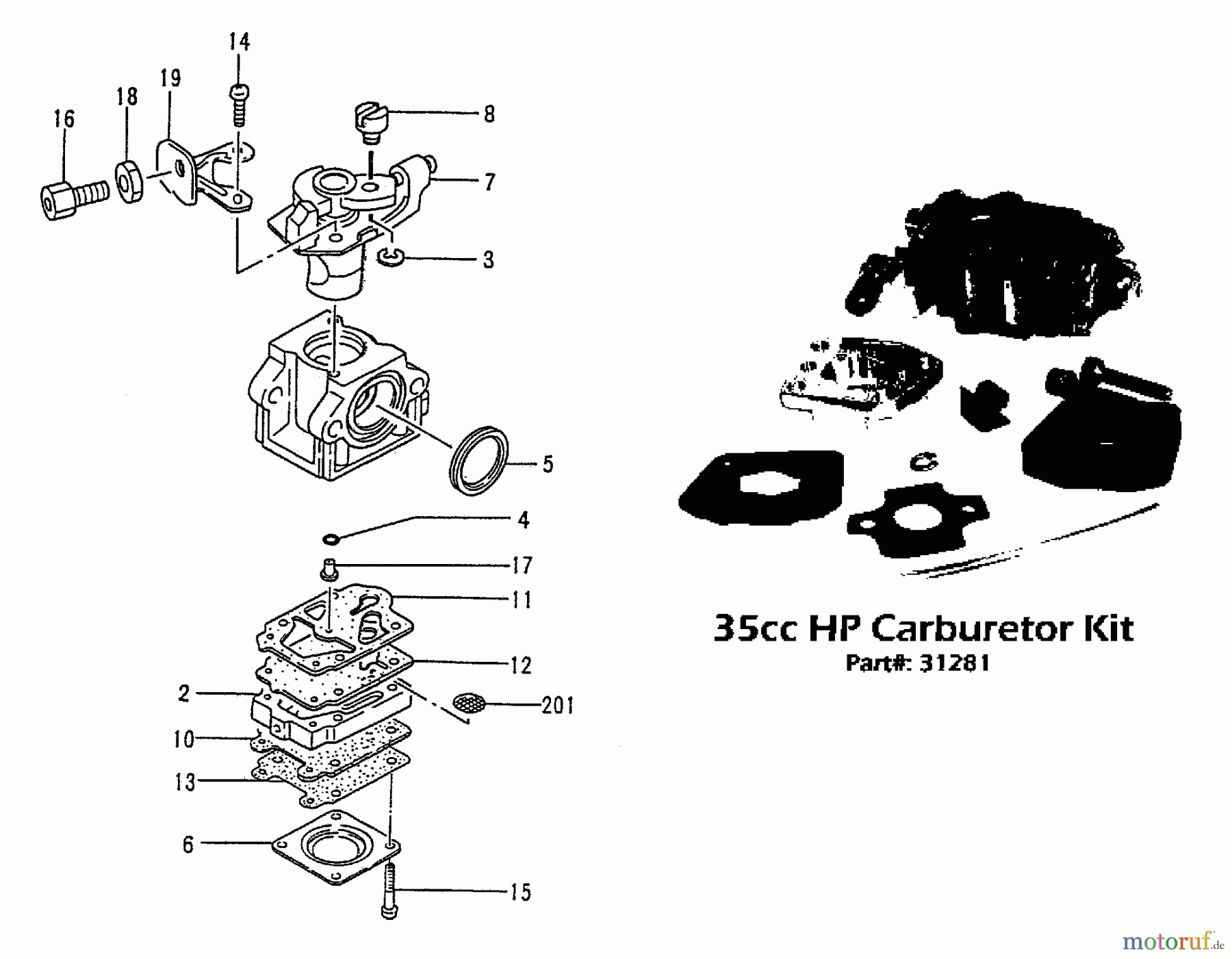 Tanaka Sonstiges PB-SE802 - Tanaka Moby 35cc PowerBoard Carburetor