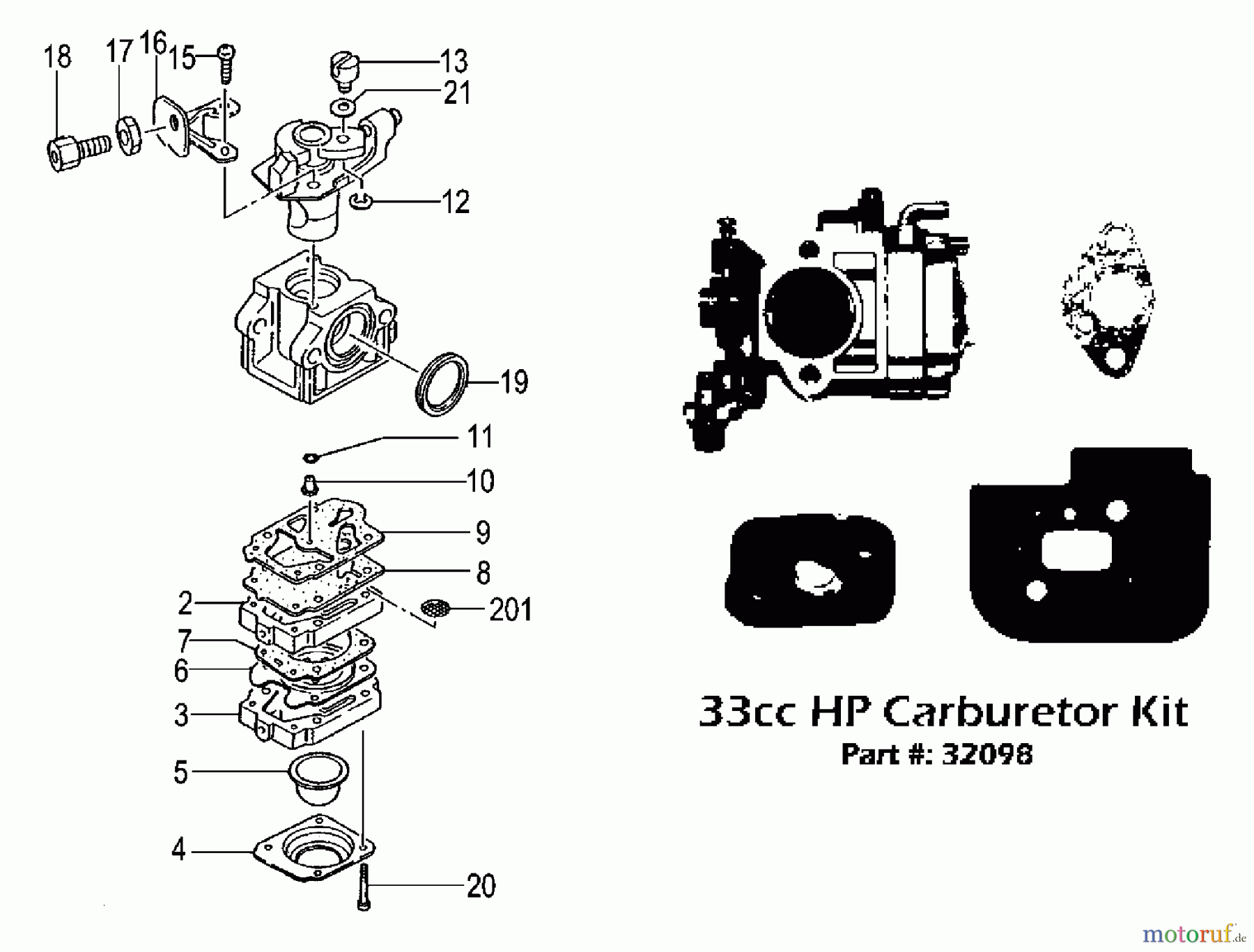 Tanaka Sonstiges PB-SE833 - Tanaka Moby 33cc PowerBoard Carburetor