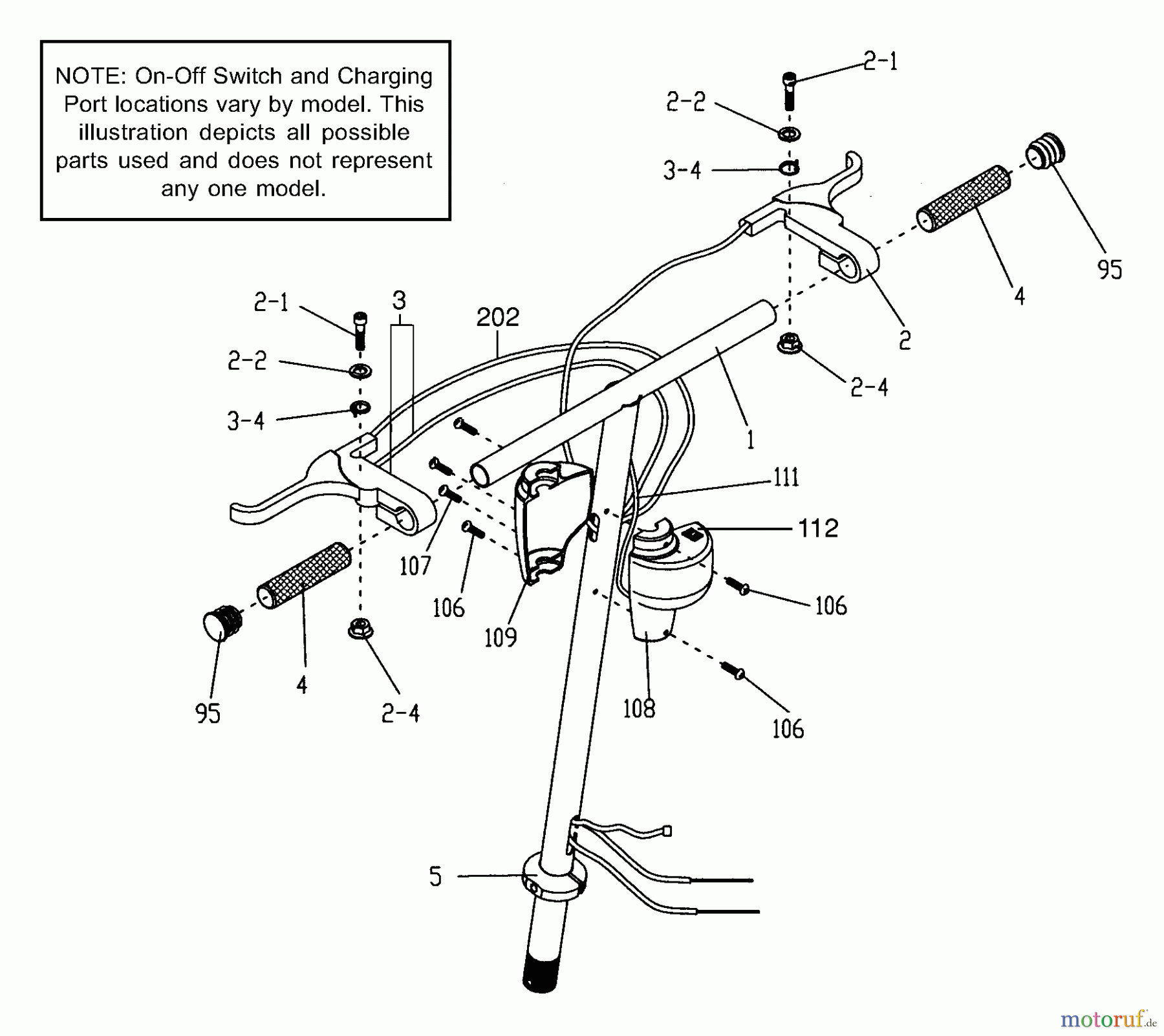  Tanaka Sonstiges PB-SM806 - Tanaka 450 Watt Electric PowerBoard Handle & Controls (Part 2)