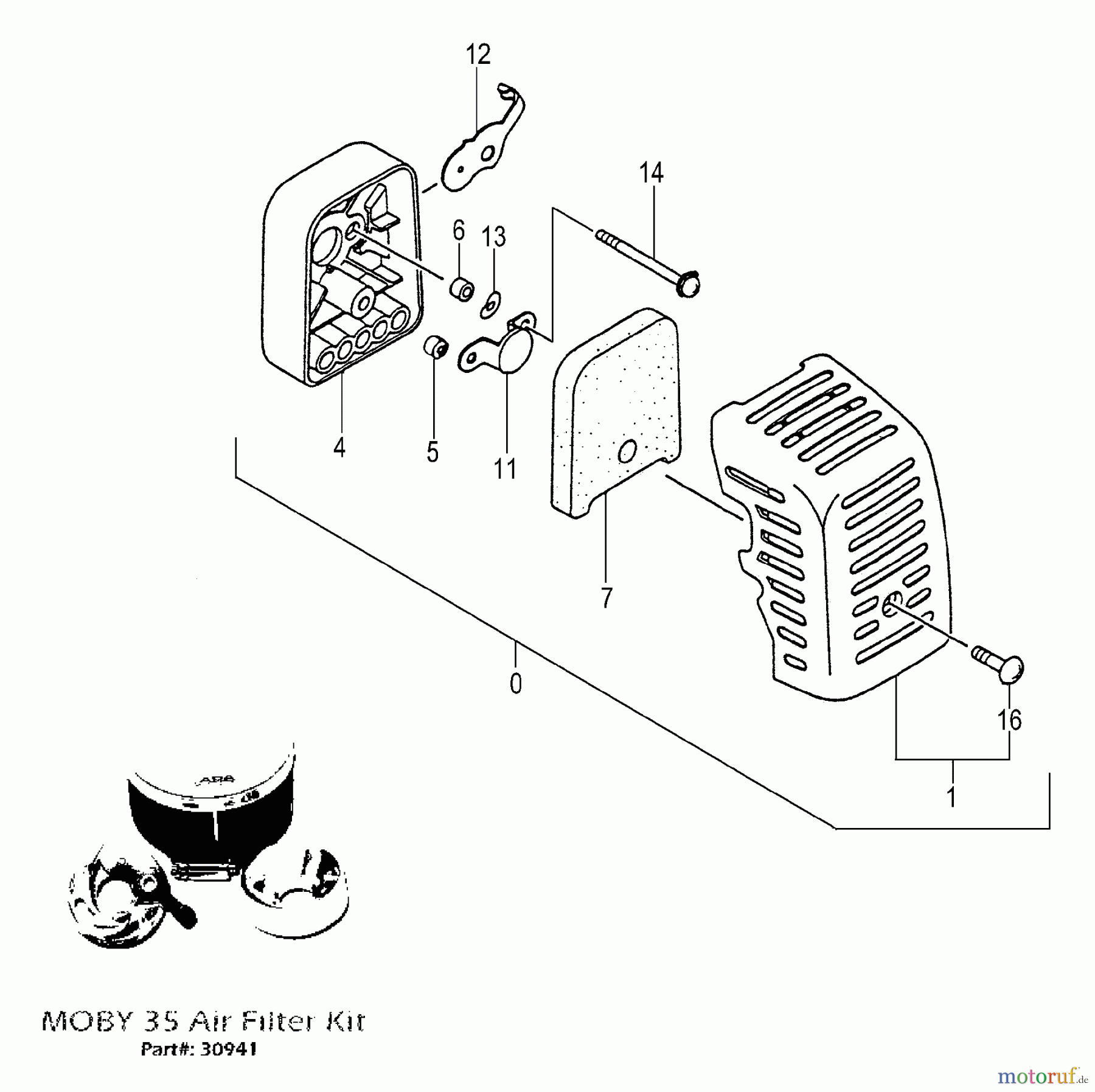  Tanaka Sonstiges TPB-350GX - Tanaka 35cc PowerBoard Air Cleaner