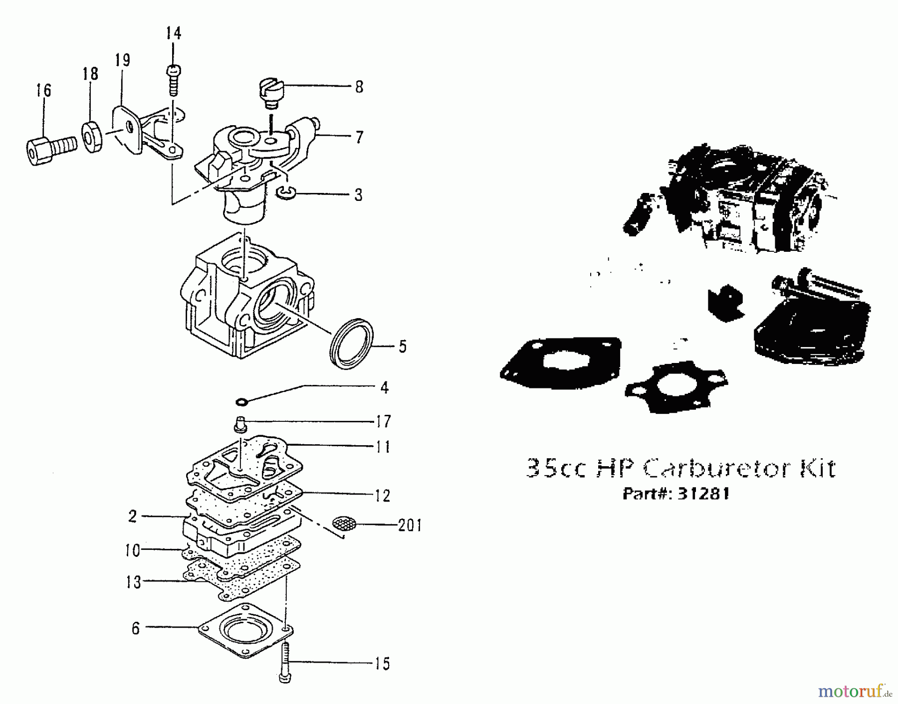 Tanaka Sonstiges TPB-350GX - Tanaka 35cc PowerBoard Carburetor