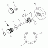 Tanaka TPB-350GX - 35cc PowerBoard Ersatzteile Clutch Drum & Mounting Ring