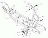 Tanaka TPB-350GX - 35cc PowerBoard Ersatzteile Frame, Rear Brake & Kick Stand