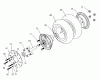 Tanaka TPB-350GX - 35cc PowerBoard Ersatzteile Front Wheel & Brake Disk