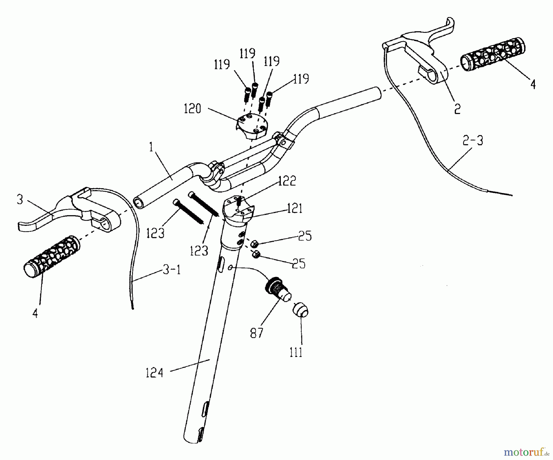 Tanaka Sonstiges TPB-350GX - Tanaka 35cc PowerBoard Handle & Controls