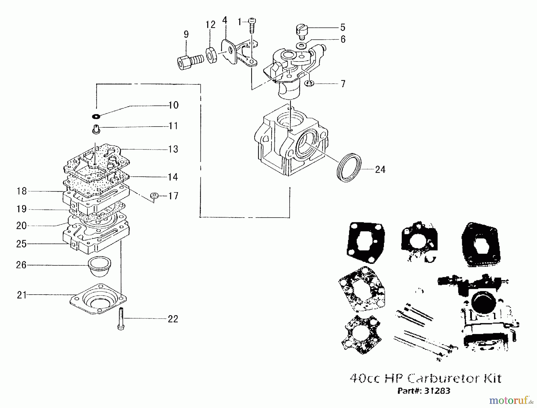 Tanaka Sonstiges TPB-400GX - Tanaka 40cc PowerBoard Carburetor
