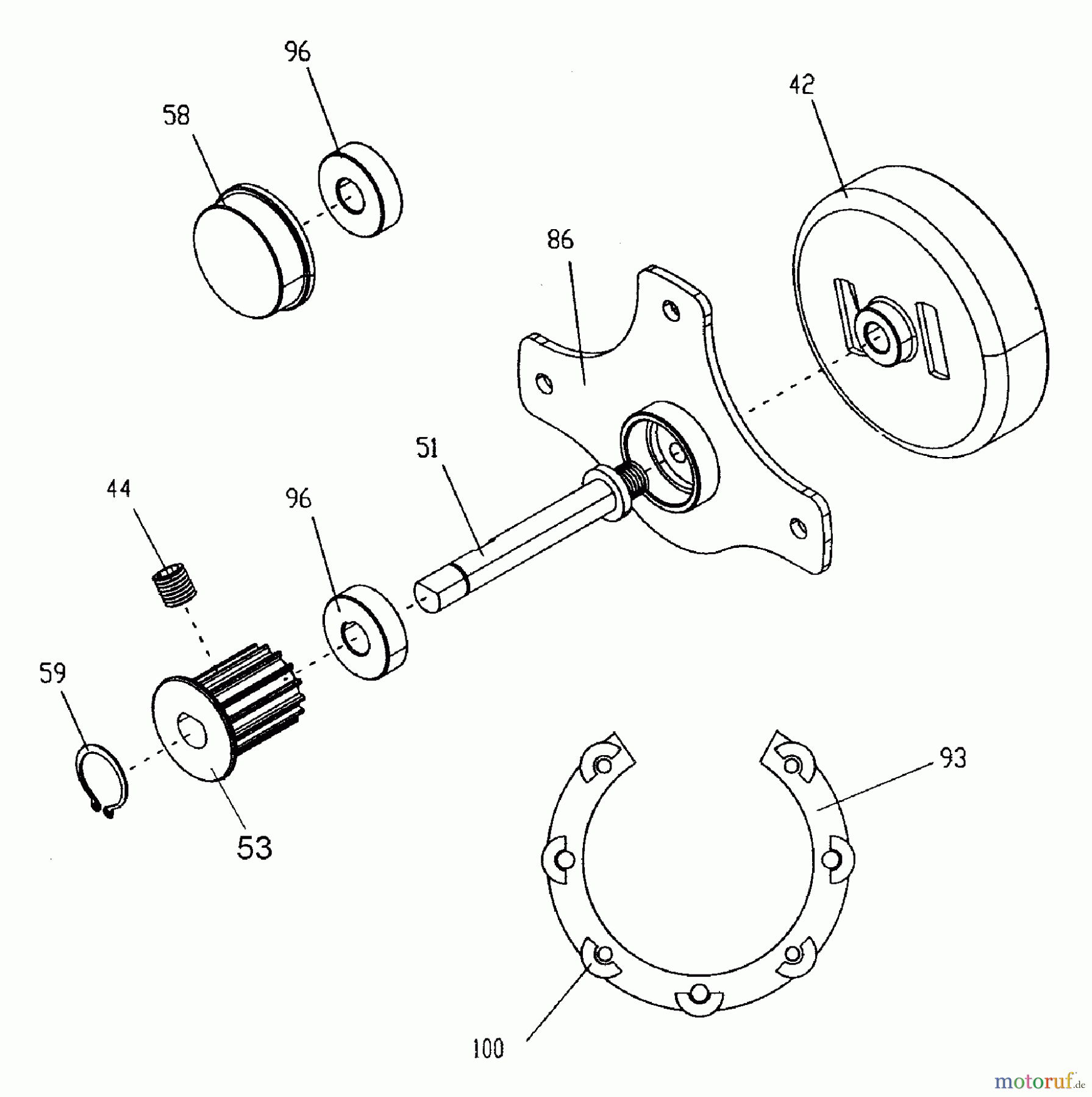 Tanaka Sonstiges TPB-400GX - Tanaka 40cc PowerBoard Clutch Drum & Mounting Ring