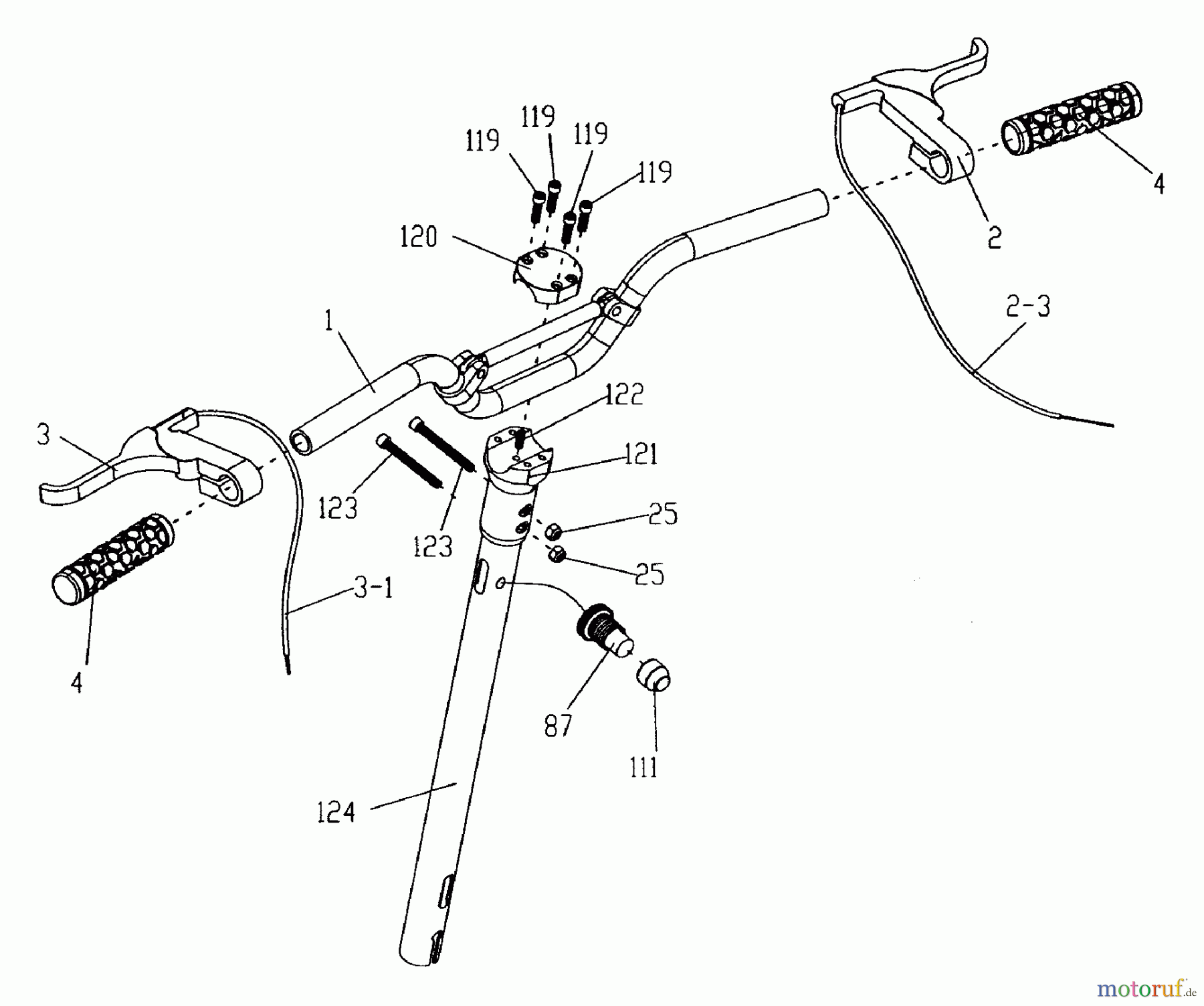Tanaka Sonstiges TPB-400GX - Tanaka 40cc PowerBoard Handle & Controls