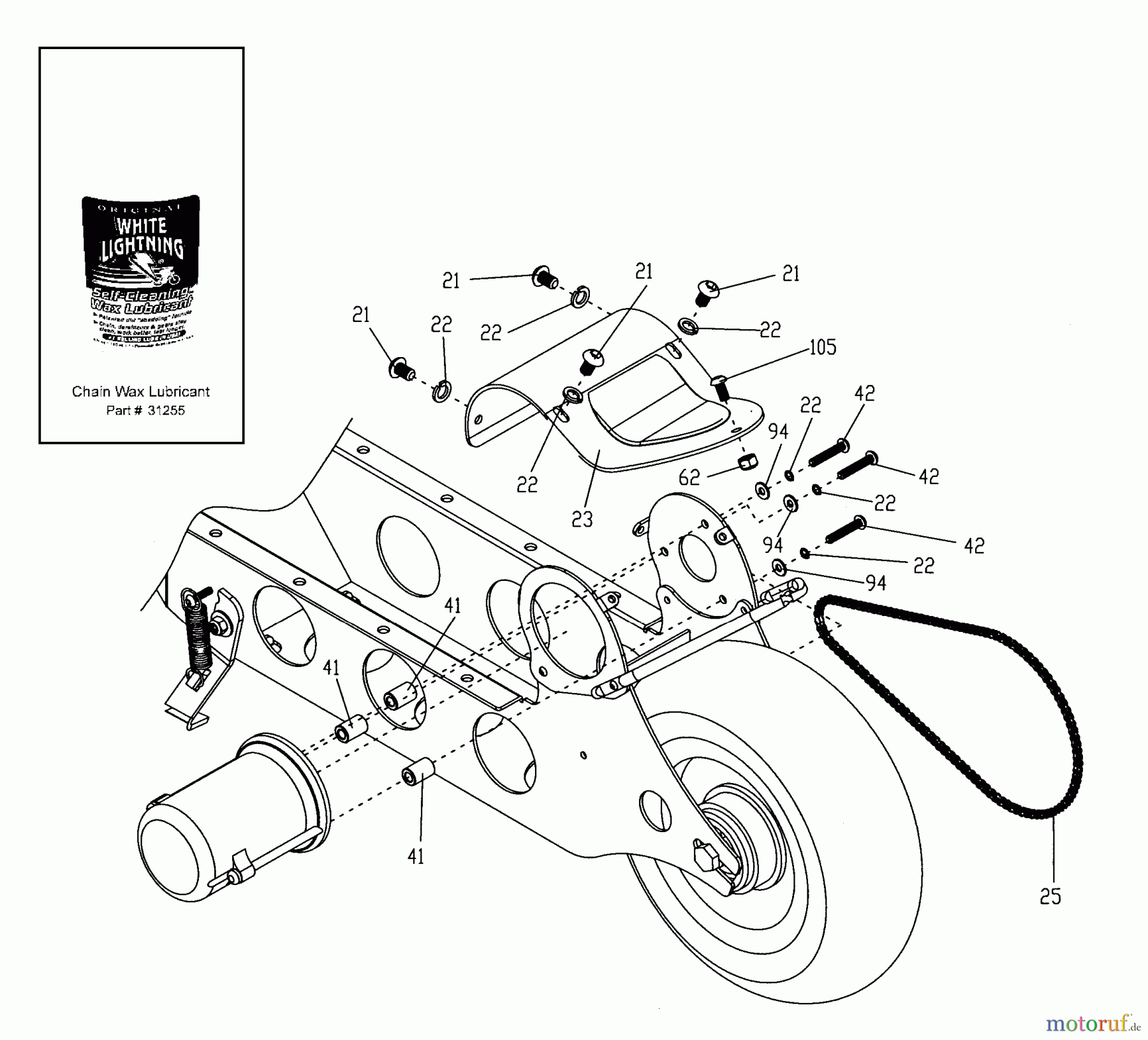 Tanaka Sonstiges TPB-450EX - Tanaka 450 Watt Electric PowerBoard Chain & Fender